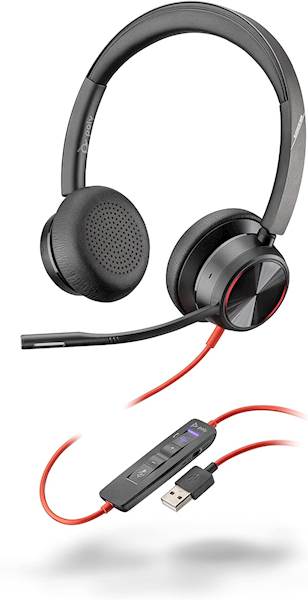 Naglavne slušalke Poly Blackwire 8225 USB-A s potrdilom Microsoft Teams