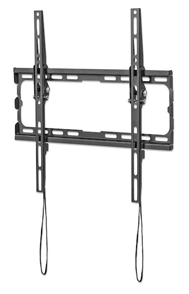 Stenski nagibni TV nosilec 32''-70'' MANHATTAN, 35kg, naklon 0° do -14°, črne barve