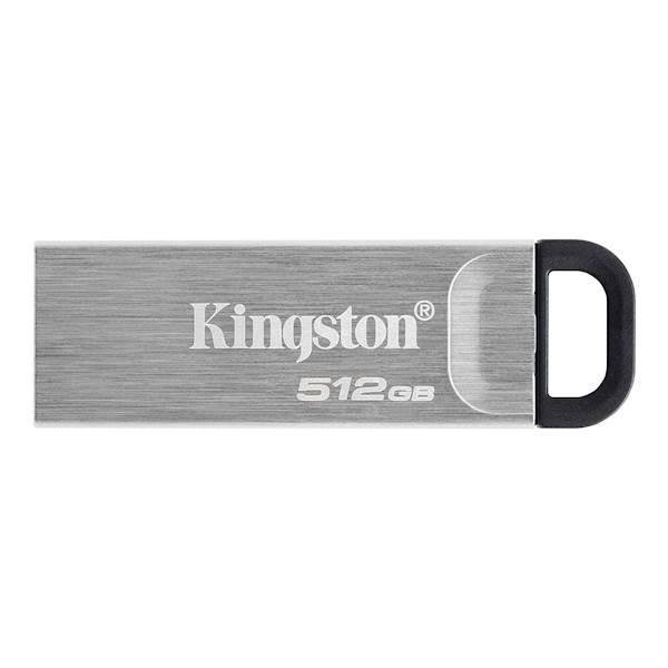 USB disk Kingston 512GB DT Kyson, 3.2 Gen1, 200/60MB/s, kovinski, brez pokrovčka