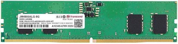 RAM DDR5 8GB 4800 Transcend, CL40, DIMM, 1Rx16 1Gx16
