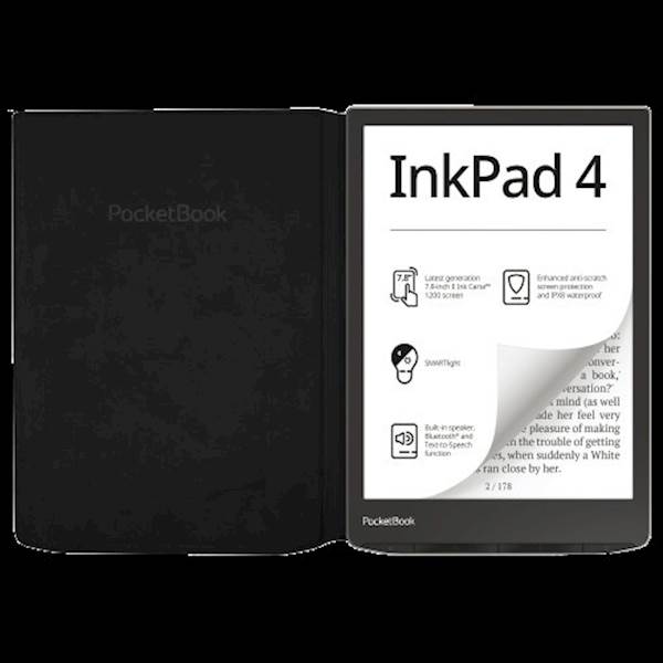 Ovitek PocketBook za InkPad Color 3 in InkPad 4, črne barve