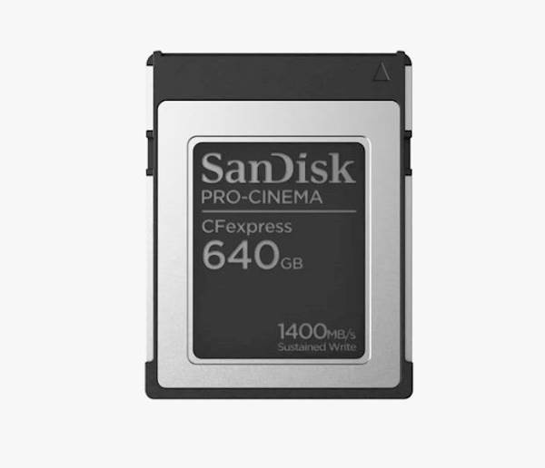 CFexpress SanDisk PRO-CINEMA 640GB, Type B, 1700/1500MB/s