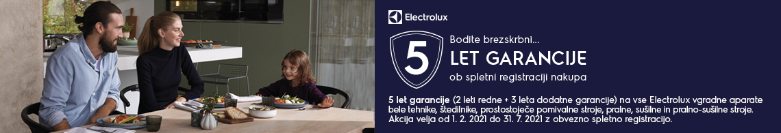 Electrolux - 5 let garancije